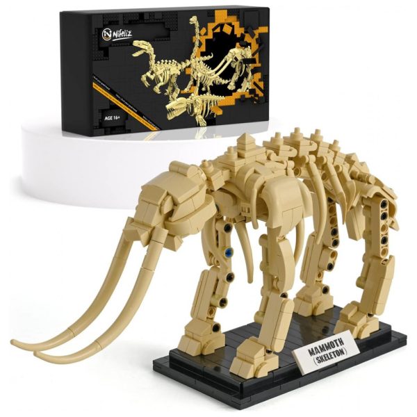 ectq7k4dbqz90b_0 jpg - Kit de Construção Fóssil de Dinossauro Mammoth com 437 Peças, Nifeliz