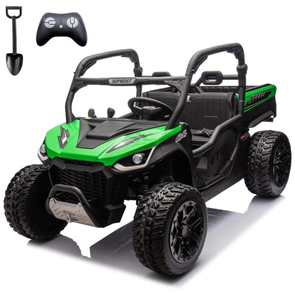 ectq7q7ndq9d0b_0 jpg - Carro Elétrico Infantil, Jeep Basculante com Controle Remoto, 2 Lugares, Música, Pneus EVA e 2 Velocidades, 24V, Karbost, Verde