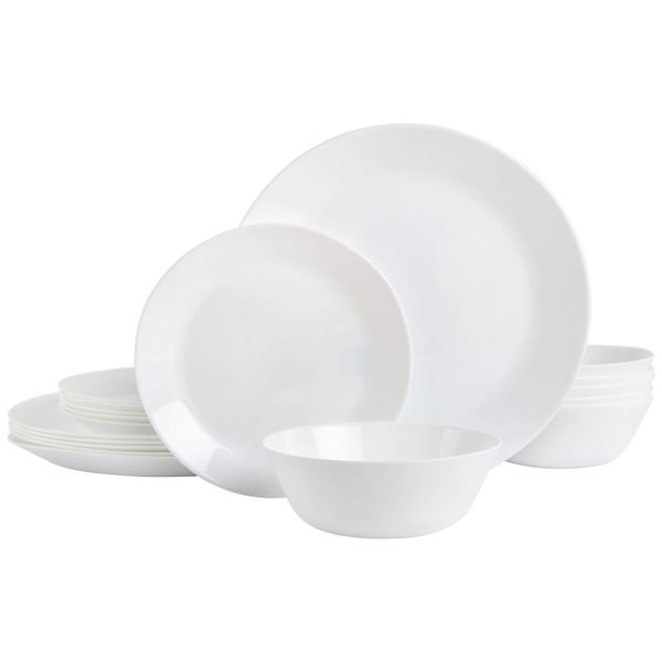 ectq7qtmhhz80b_0 jpg - Aparelho de Jantar com 18 Peças Resistentes a Quebras e Lascas, Gibson Home, Branco Opalino