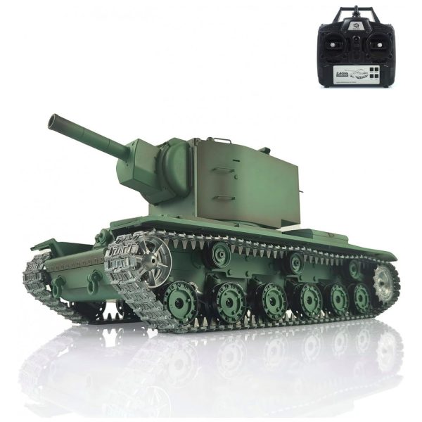 ectq7rk3vlbc0b_0 jpg - Tanque Soviet KV2 de Controle Remoto com Trilhos de Metal e Infravermelho para Adultos, WheelFun 3949