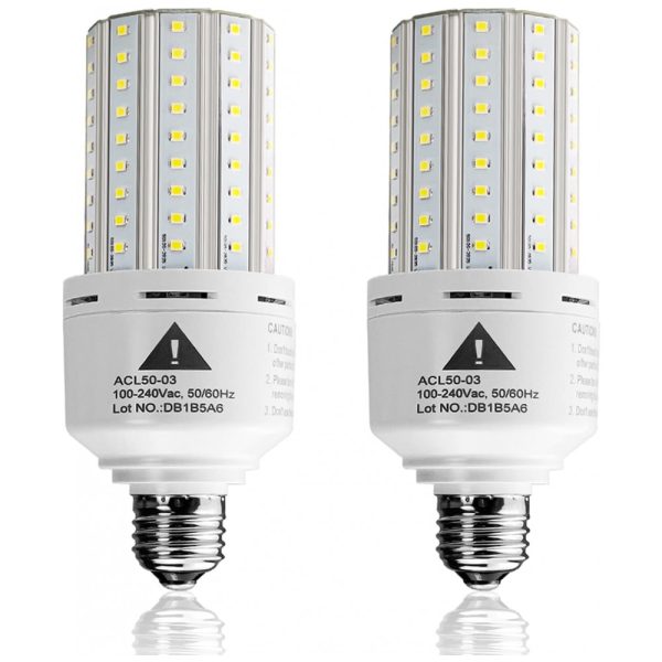 ectq7sxw89490b_0 jpg - ZP Lâmpada LED 400W 6250 Lumens 5000K Branca com Base E26, E27, 2 Unidades