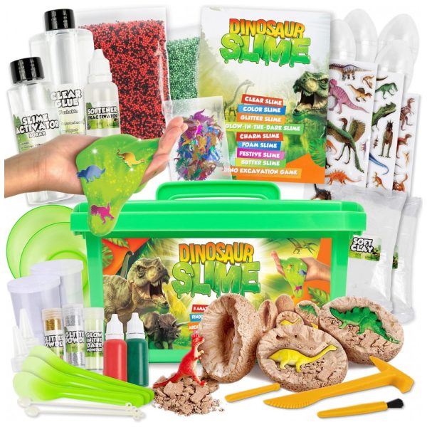 ectq7xty8kv90b_0 jpg - Kit de Slime Divertido Sensorial de Dinossauros com Acessórios para Crianças de 5 a 12 Anos, Laevo