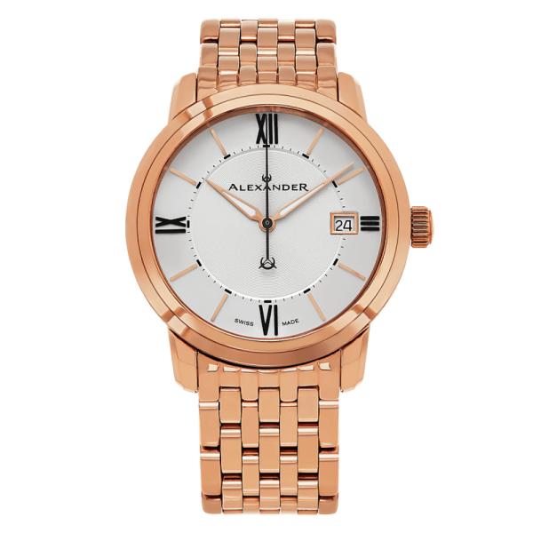 ectq80_b111a_0 png - Relgio Stuhrling Swiss Made Macedon A111B em ao com acabamento em ouro rosa