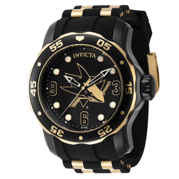 ectq81324_gz_vni_0 jpg - Relgio Invicta NHL San Jose Sharks 48mm em ouro e preto modelo ZG 42318 para homens.