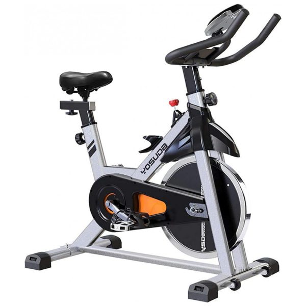 ectq89w825d70b_0 jpg - Bicicleta Ergométrica com Suporte para Tablet e Banco Ajustável, YOSUDA, Cinza