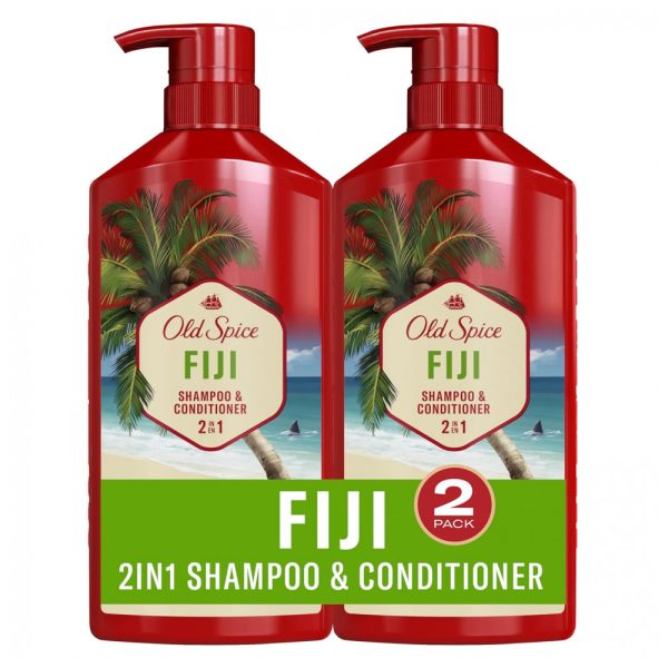 ectq8bmp5jl80b_0 jpg - Fiji Shampoo e Condicionador 650 ml de Coco 2 em 1 para Homens, OLD SPICE mei li 115, Vermelho