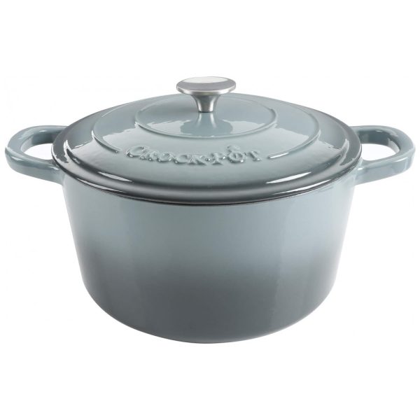 ectq8drwpjf10b_0 jpg - Panela de Ferro Fundido 7 Litros Esmaltado e Antiaderente, CROCK POT 69143.02, Cinza