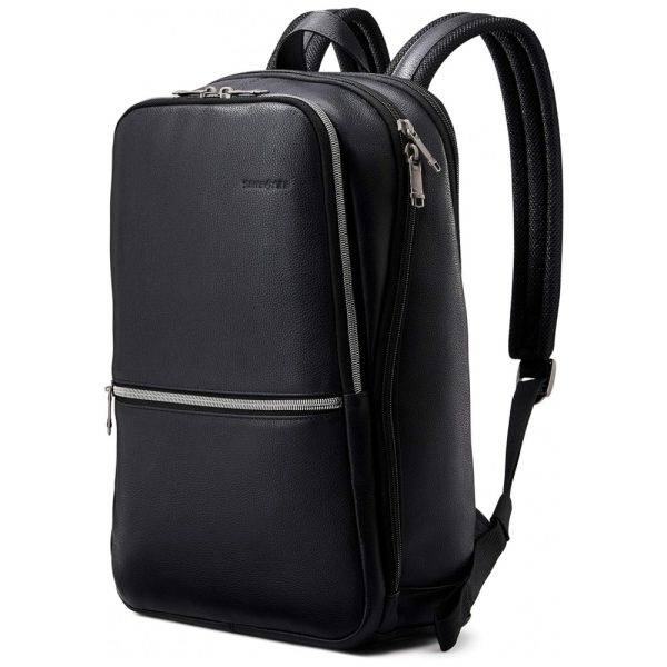 ectq8kx1vlx70b_0 jpg - Mochila de Couro Clássico para Laptop, SAMSONITE 126036 1041, Preto