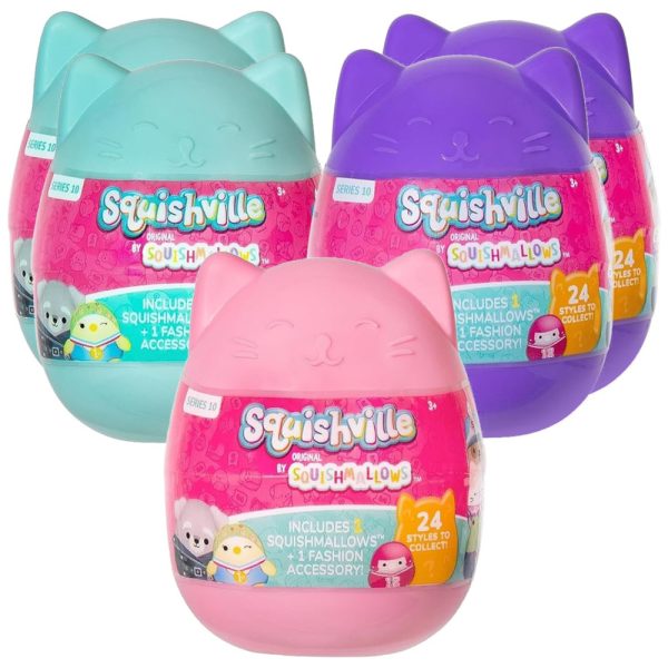 ectq8mx7fkgc0b_0 jpg - Kit Surpresa de 5 Pelúcias Squishmallows 5 cm para Crianças, Squishville, Colorido