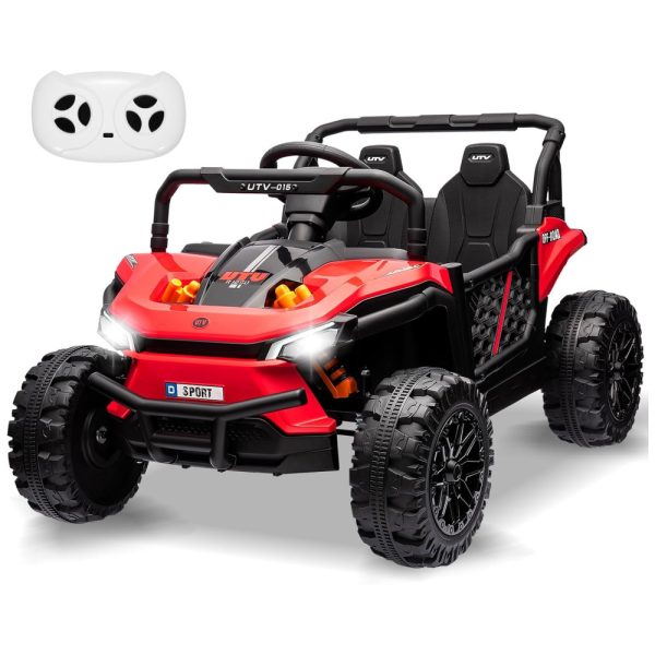 ectq8prjv66d0b_0 jpg - Carro Elétrico Infantil, Jeep UTV com Controle Remoto, Armazenamento de Brinquedos, Suspensão de Mola e Faróis de LED, 12V, GarveeLife, Vermelho