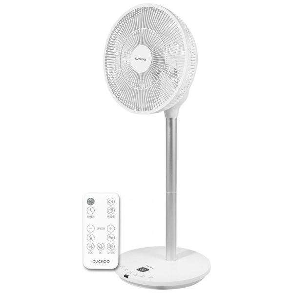 ectq8q7qsgwb0b_0 jpg - Ventilador de Torre 4 em 1 com 12 Velocidades, Oscilação 360, Motor BLDC Silencioso, Controle Remoto e Altura Ajustável, 110V, CUCKOO, Branco