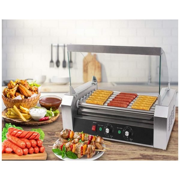 ectq8rbwfla10b_0 jpg - Máquina de Hot Dog, para 18 Salsichas, Aço Inox, 1050W, 110v, S AFSTAR, Prateado