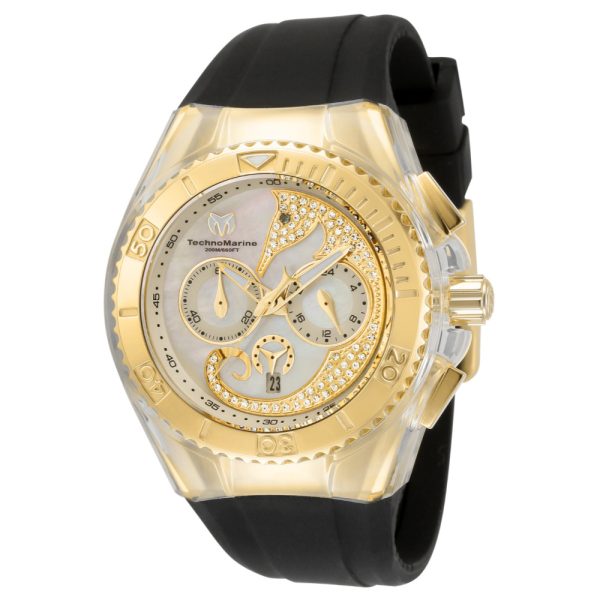 ectq910911_mt_vni_0 jpg - Relgio TechnoMarine Cruise Dream com mostrador em madreprola 40 mm, cor preta.