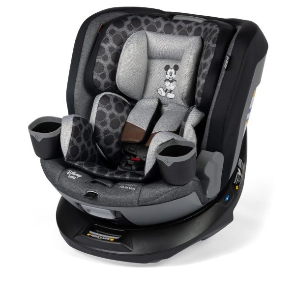 ectq924sqnvc0b_0 jpg - Cadeira de Bebe para Carro Vintage com Rotação de 360 e 3 Modos para Crianças de 2,2 kg a 45 kg, Disney Mickey Mouse CC383HDE, Preta e Cinza