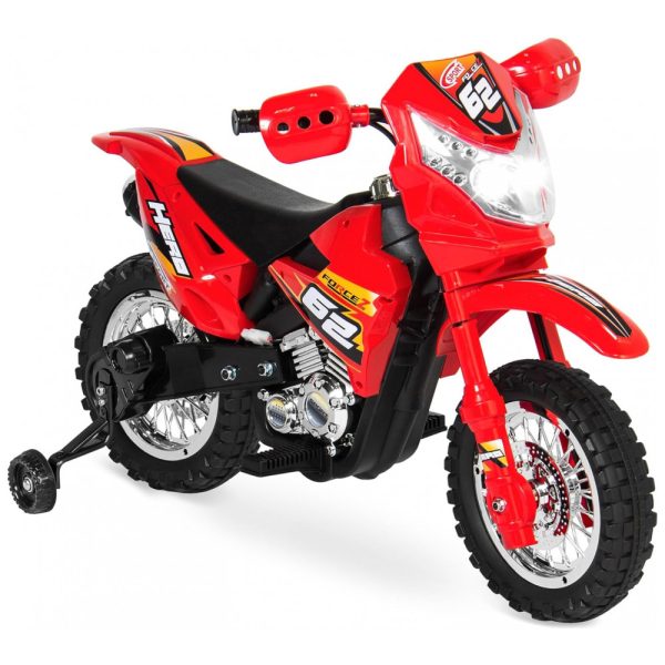 ectq9411qb270b_0 jpg - Moto Elétrica Infantil a Bateria 6V com Sons e Luzes, Idade Rec 3 a 6 Anos, BEST CHOICE PRODUCTS, Vermelho