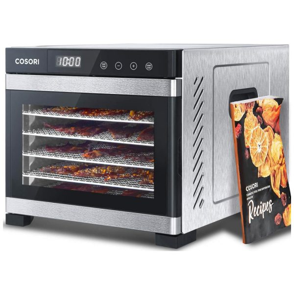 ectq975m5yp70b_0 jpg - Desidratador de Alimentos Profissional 600W 6Trays, Timer Controle de Temp, COSORI CP267 FD, Prateado