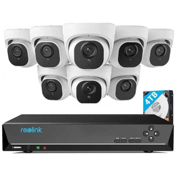 ectq98gkhk280b_0 jpg - Sistema de Câmeras de Segurança 8MP PoE IP 4K 16 Canais, 8PCS, REOLINK RLK16 800D8, Branco