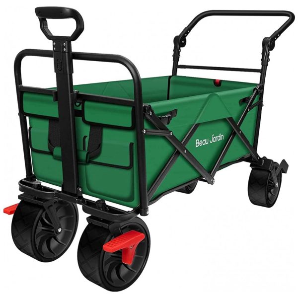 ectq9hkw3cy70b_0 jpg - Carrinho Dobrável para Camping e Jardim, Capacidade 80kg com Rodas 360, BEAU JARDIN, Verde