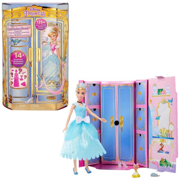 ectq9lgdtjlb0b_0 jpg - Boneca Cinderela Fashion com 12 Modas e Acessórios Surpresa Brinquedo das Princesas Disney, Mattel.