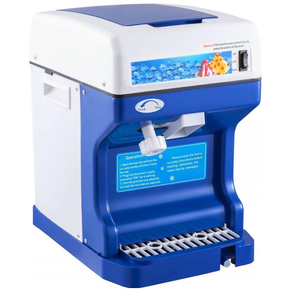 ectq9nbyxww70b_0 jpg - Máquina de Raspadinha Elétrica 120kg, h 250W, 110v, VEVOR Ice Shaver 265lbs, hr, Azul