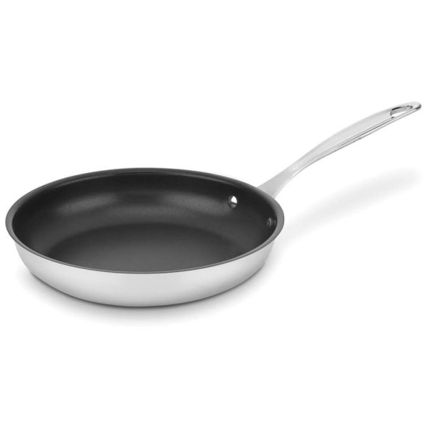 ectq9qxec0000b_0 jpg - Frigideira Antiaderente em Aço Inoxidável de 25 cm, Pode ser Lavável na Máquina de Lavar Louça, Cuisinart Chef s Classic 722 24NS