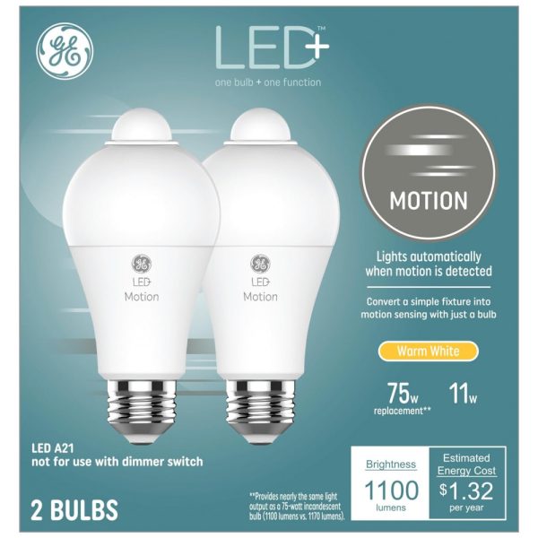 ectq9sr215t80b_0 jpg - GE Lâmpada LED Sensor de Movimento 1100LM, 75W Frio, 2 Un, GE LIGHTING 93129313, Branco