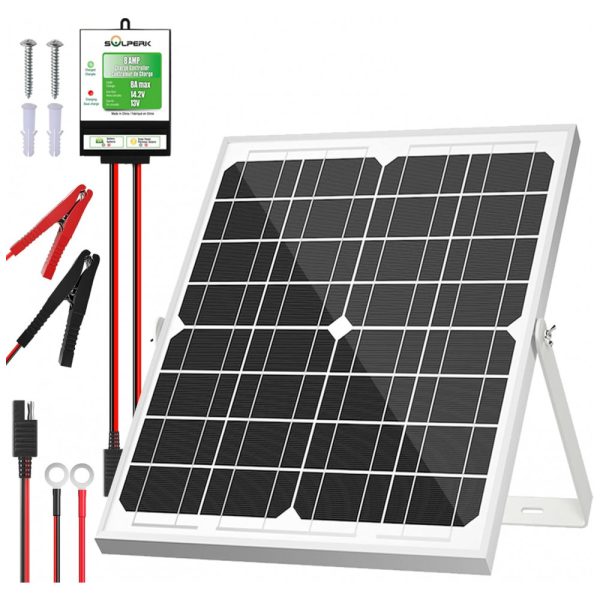 ectq9tk91xg80b_0 jpg - Kit Painel Solar, Monocristalino, à prova dágua, 20W, 12V, 1 unidade, SOLPERK, Preto