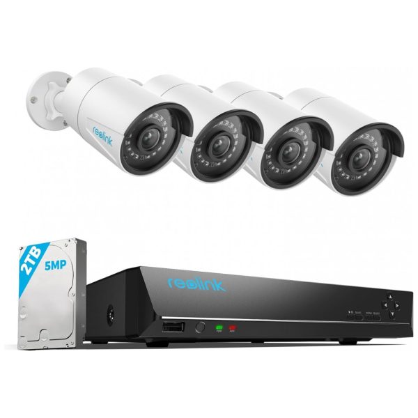 ectqa3pncu610b_0 jpg - Sistema de Câmera de Segurança 8 Canais PoE IP, 4 PCS, REOLINK RLK8 410B4 5MP, Branco