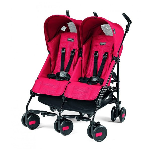 ectqa9jfrm710b_0 jpg - Carrinho de Bebê Duplo para Crianças Menores de 3 Anos, Peg Perego Pliko Mini, Vermelho