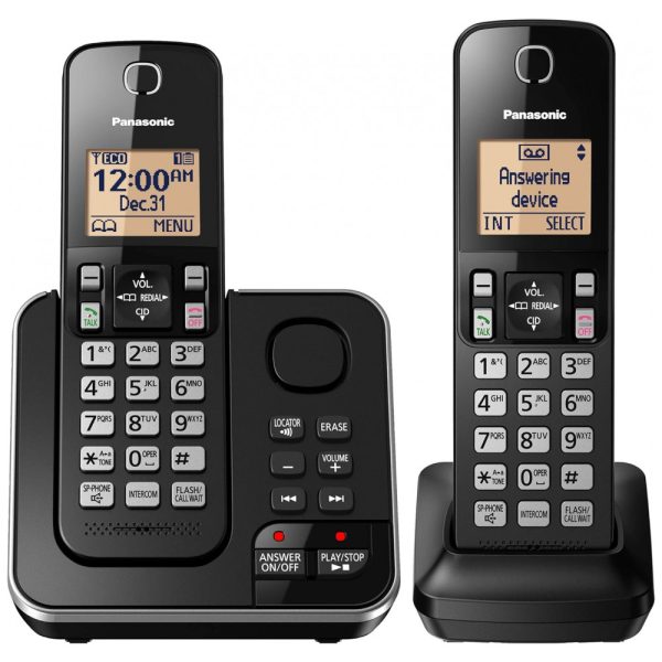 ectqae6t7ad10b_0 jpg - Sistema de Telefone sem Fio com Secretária Eletrônica e Bloqueio de Chamadas, 2 Aparelhos, Panasonic