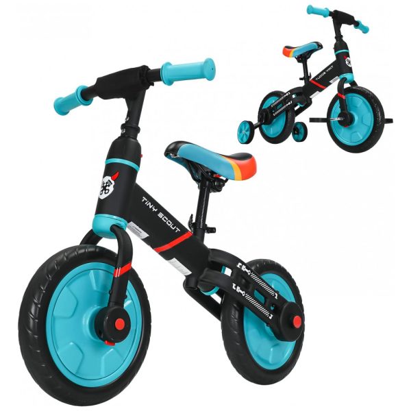 ectqb1gpcvl90b_0 jpg - Bicicleta sem Pedal para Crianças de 3 a 5 Anos, UBRAVOO, Preta e Azul