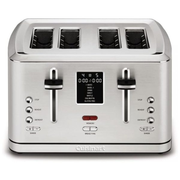 ectqb1rpjbm80b_0 jpg - Torradeira, com 4 fatias, 1800W, aço inoxidável, 110v, CUISINART CPT 740, Prateado