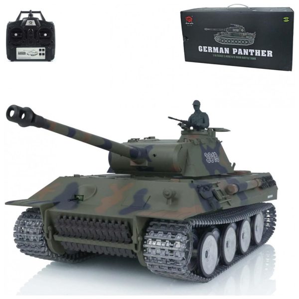 ectqb319xkdb0b_0 jpg - Tanque de Guerra TOUCAN RC HOBBY German Panther com Controle Remoto, Escala 116, Camuflado