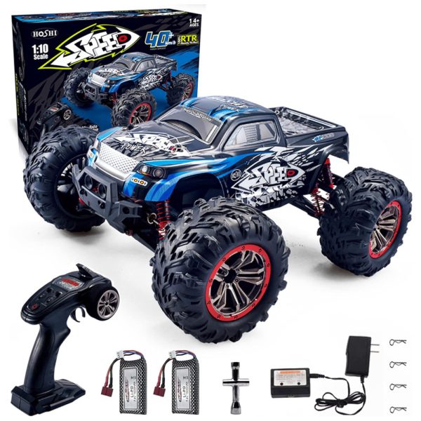 ectqb64wjtx90b_0 jpg - Carrinho de Controle Remoto Off Road Escala 1 10, Atinge 46 Km h, HScopter, Azul