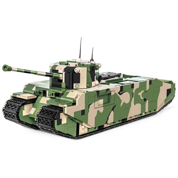 ectqbckz62x80b_0 jpg - Kit de Construção Tanque Super Pesado Tog 2 Segunda Guerra Mundial com 1225 Peças, COBI, Camuflado