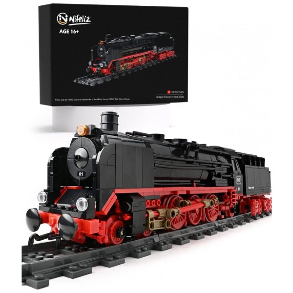 ectqbhn7k2v90b_0 jpg - Kit de Construção Trem a Vapor BR01 com 1173 Peças, Nifeliz, Preto e Vermelho