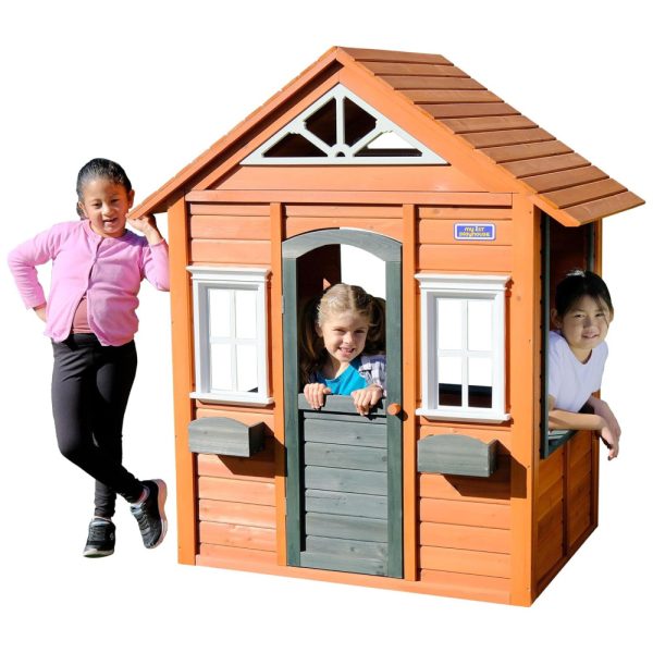 ectqbjv7m7vc0b_0 jpg - Casinha Infantil de Madeira para Área Externa com Porta Funcional, Design de Conceito Aberto e Suportes para Vasos de Flores, Sportspower WP 612, Marrom