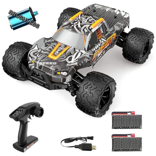 ectqbp3jm94c0b_0 jpg - Carrinho de Controle Remoto Off Road de Alta Velocidade 45 Km h com 2 Baterias, GoolRC, Cinza