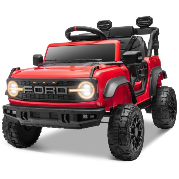 ectqbtj1ylbd0b_0 jpg - Carro Elétrico Infantil 12V, Ford Bronco Raptor com Controle Remoto para Pais, Suspensão nas 4 Rodas, Música via Bluetooth e Luzes LED, Seizeen, Vermelho