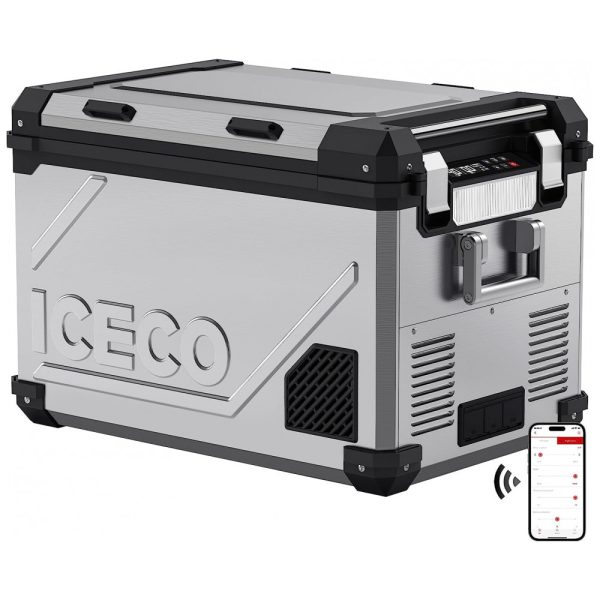 ectqbxhrw56c0b_0 jpg - Geladeira Portátil 55L com Compressor SECOP, DC 12 24V, AC 110 240V, ICECO APL55, Prata