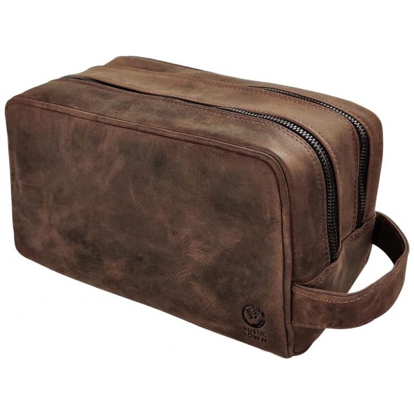 ectqc5sdkr170b_0 jpg - Rustic Town Necessaire Masculina Vintage de Couro com Forro à Prova dÁgua, Marrom