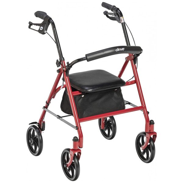 ectqckhc1s500b_0 jpg - Andador Adulto Idoso Drive Medical 10257RD1 com Assento, Suporta até 136 Quilos, Vermelho Escuro