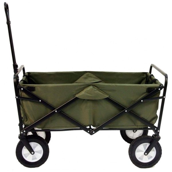 ectqct83mmo00b_0 jpg - Carrinho Dobrável para Camping e Jardim, Capacidade 70kg, MAC SPORTS, Verde