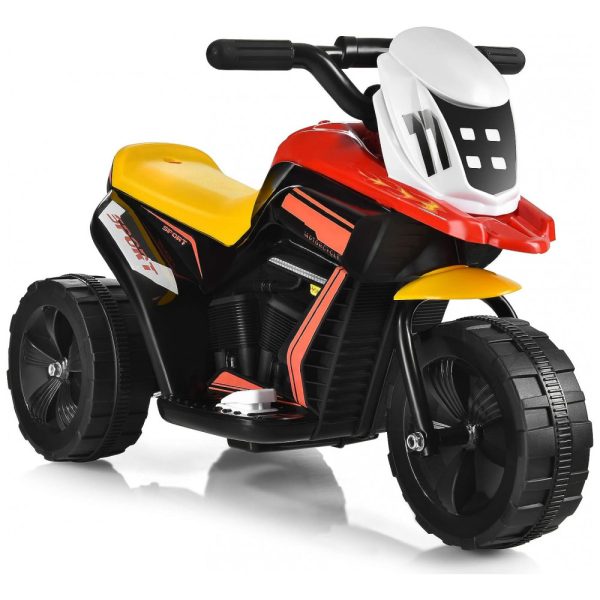 ectqcz5px9r80b_0 jpg - Moto Elétrica Infantil a Bateria 6V 3 Rodas com Sons e Luzes, Idade Rec 3 a 6 anos, COSTZON, Preto