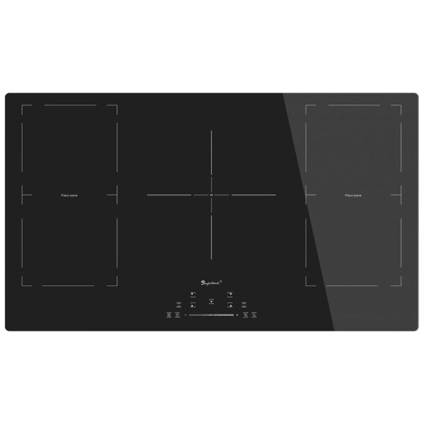 ectqd3xssbh90b_0 jpg - Cooktop Elétrico de Indução para Embutir 36 91CM com 5 Queimadores e 9 Níveis de Potência, 220V 9000W, Singlehomie IXFD905, Preto