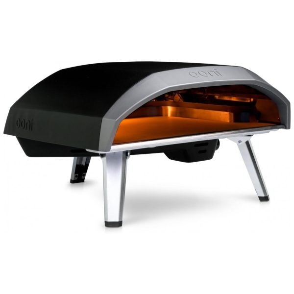 ectqd75vgl580b_0 jpg - Forno de Pizza a Gás Portátil Aço Inoxidável, OONI, Preto