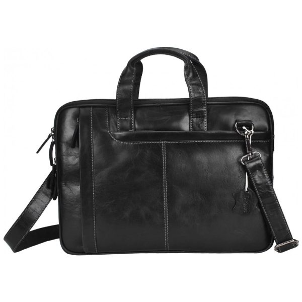 ectqdd6cghj80b_0 jpg - Bolsa Maleta Pitaara de Couro Masculina para Laptop , Preta