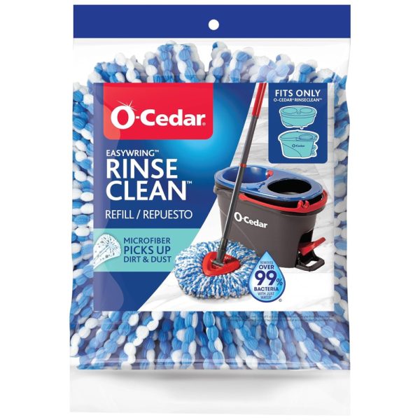 ectqdxhvlbz80b_0 jpg - Refil Mop de Microfibra Lavável RinseClean O Cedar, 1 Unidade