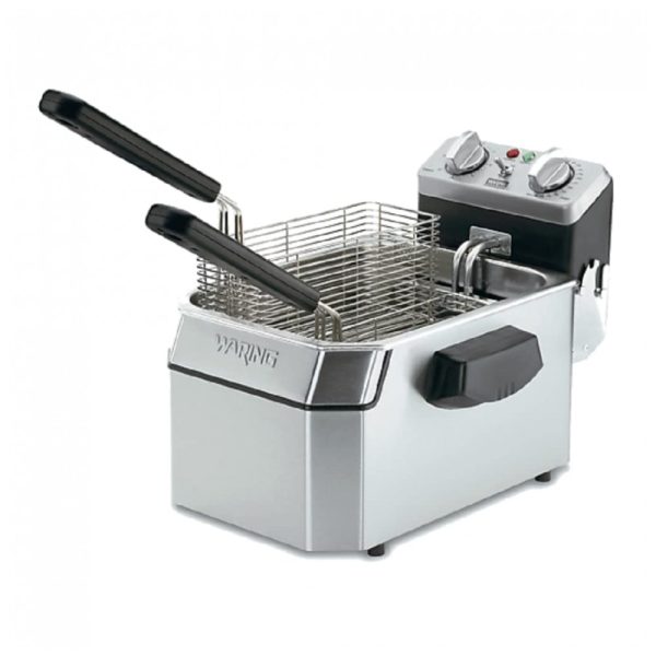 ectqepul2o400b_0 jpg - Fritadeira Elétrica Profissional em Aço Inoxidável, 1800W 110V, Waring WDF1000, Prata