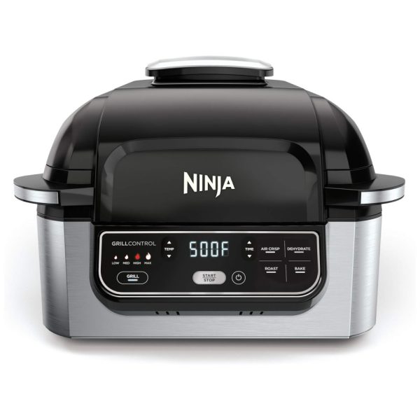 ectqfgbw67s70b_0 jpg - Fritadeira Elétrica Airfryer com Grill, 5 em 1 Programável, 110V 1760W, NINJA AG301, Preto